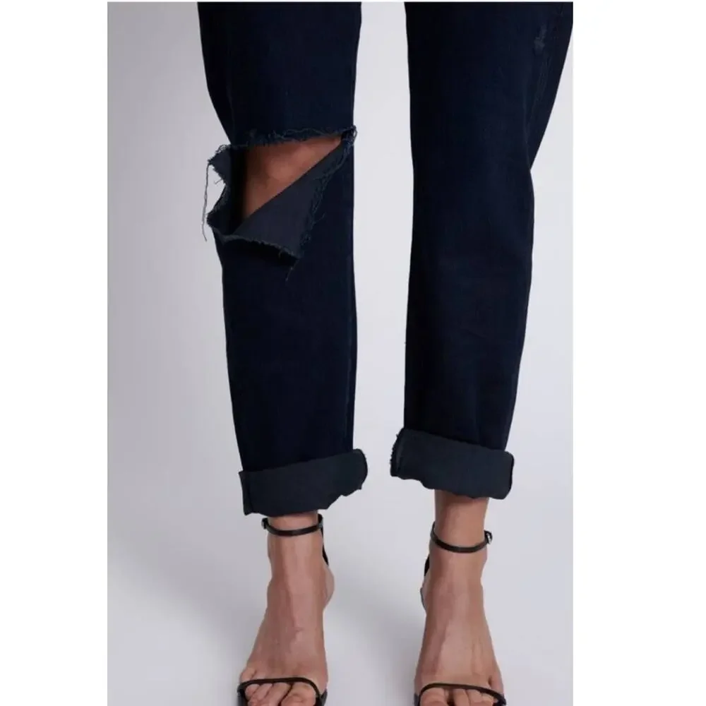 New Free People OneTeaspoon Shabbies Drawstring Boyfriend Jeans $138 SMALL